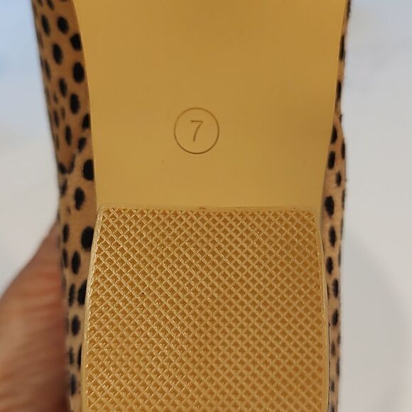 Cheetah Print Slip On Ankle Boots Size 7 - Picture 6 of 7